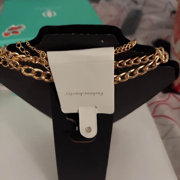 Layered Goldtone Necklace - Picture 2 of 4